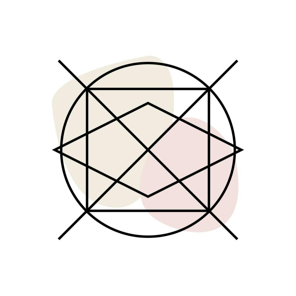 ethnisch Grafik gestalten Symbol Silhouette Talisman gestalten Gekritzel abstrakt Symbol vektor