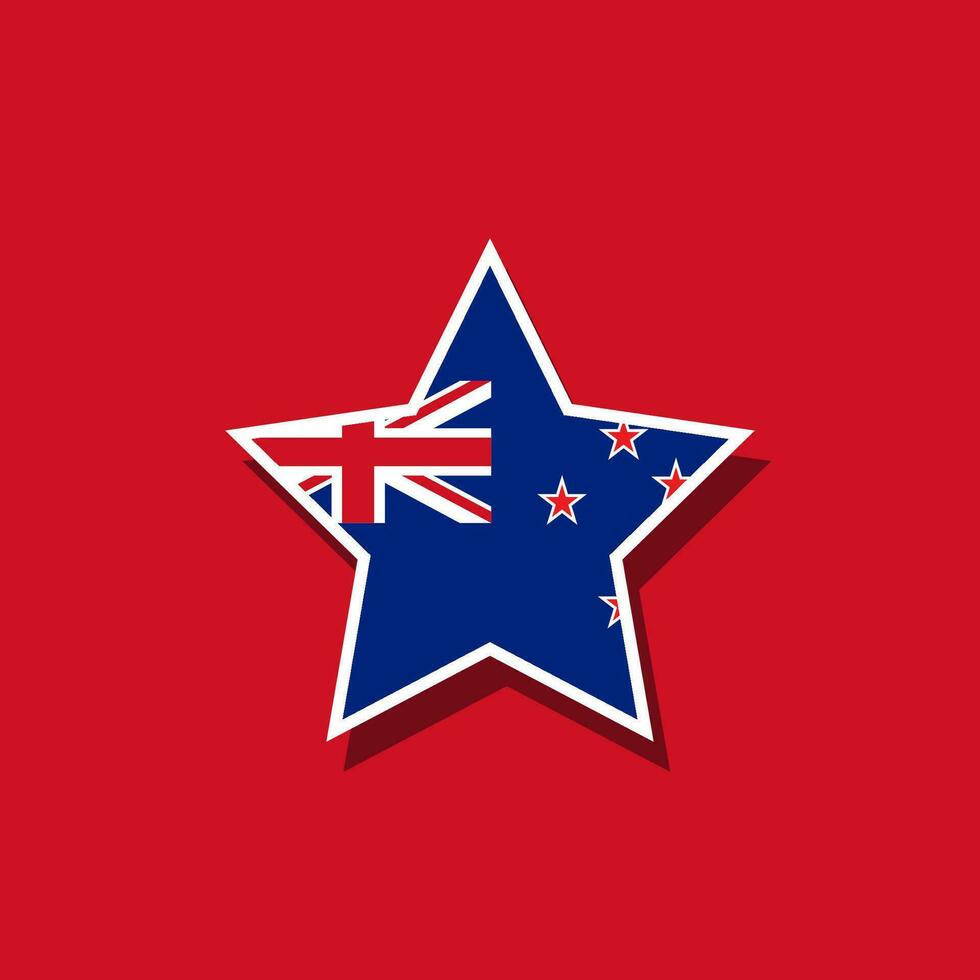 eben Vektor Star geformt Oseania Flagge offiziell Proportionen. Vektor eps 10