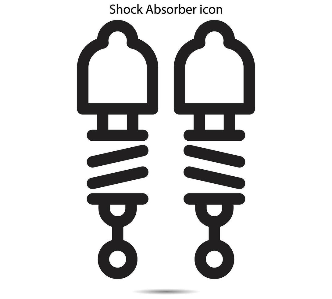 Stoßdämpfer-Symbol vektor