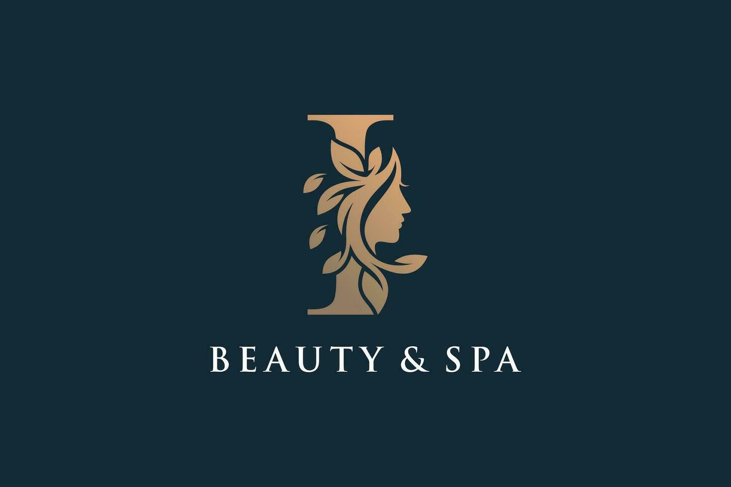 Brief Logo mit Schönheit kreativ Konzept Stil Prämie Vektor