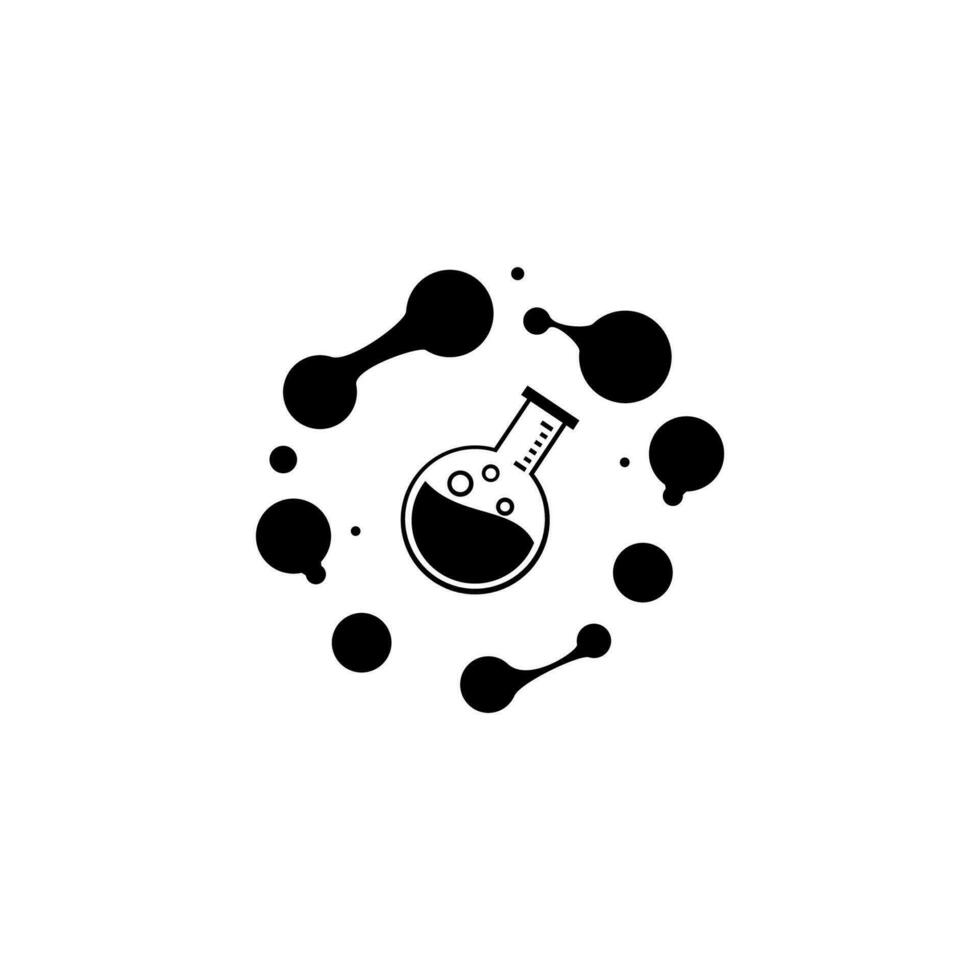Wissenschaft Labor Logo. Symbol Vektor Design Vorlage im Weiß Hintergrund.