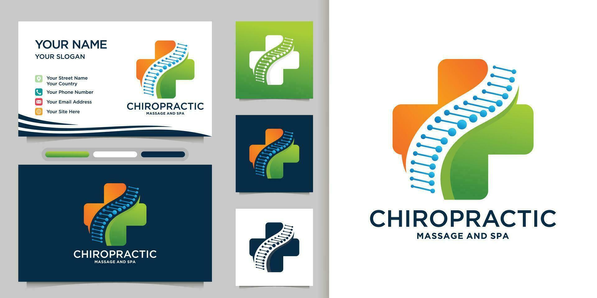 Physiotherapie Logo Design Vorlagen kreativ Konzept Prämie Vektor