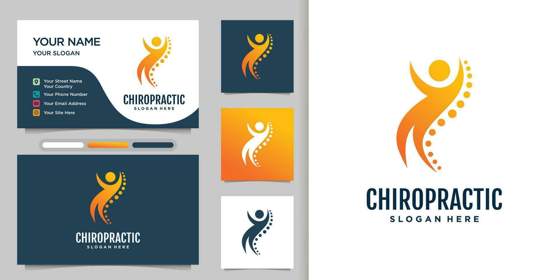 Physiotherapie Logo Design Vorlagen kreativ Konzept Prämie Vektor