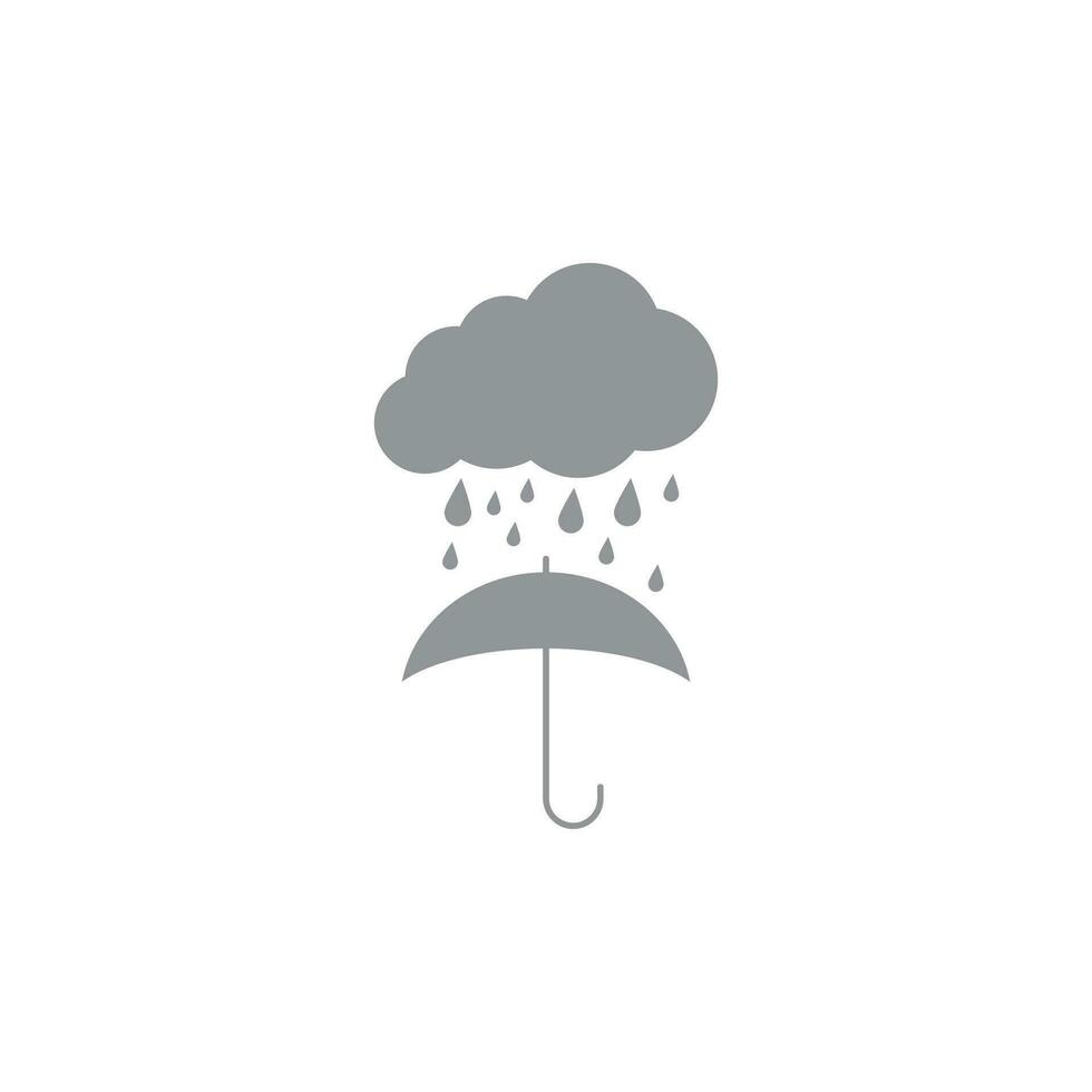 Regen Symbol und Symbol Vektor Vorlage Illustration