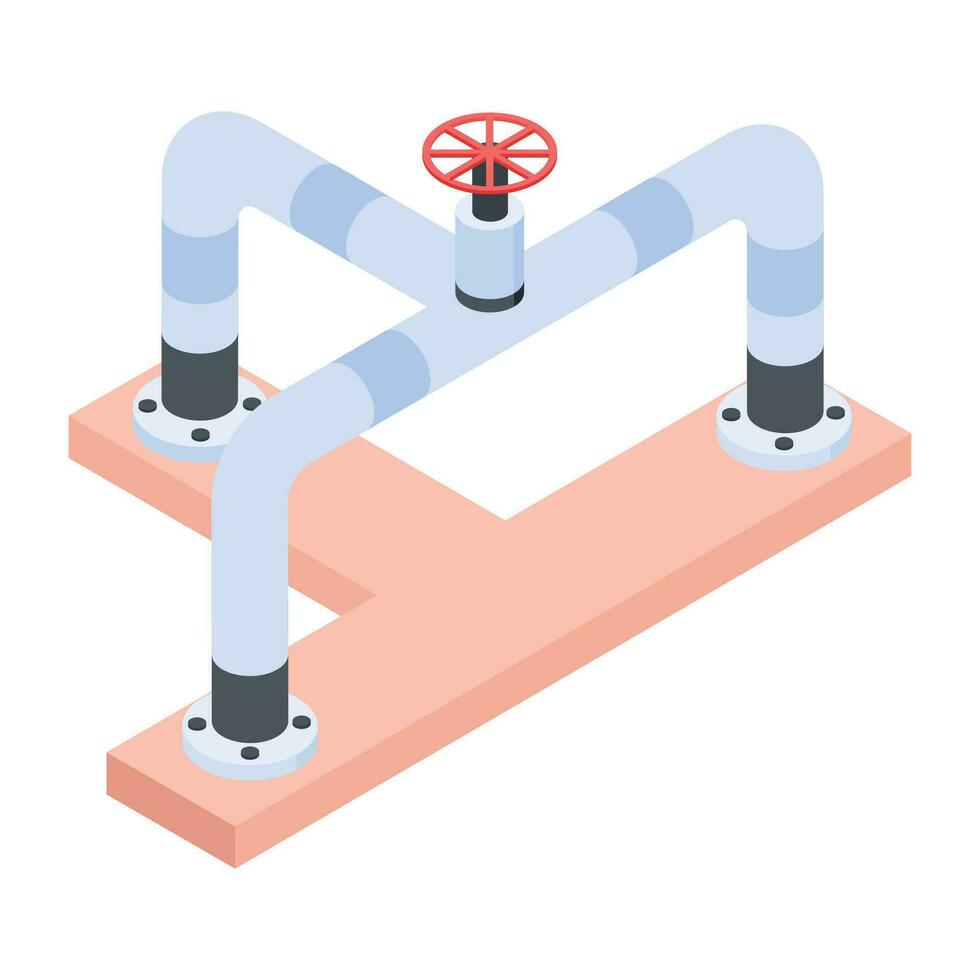 isometrisch Symbole von Installation Arbeit vektor