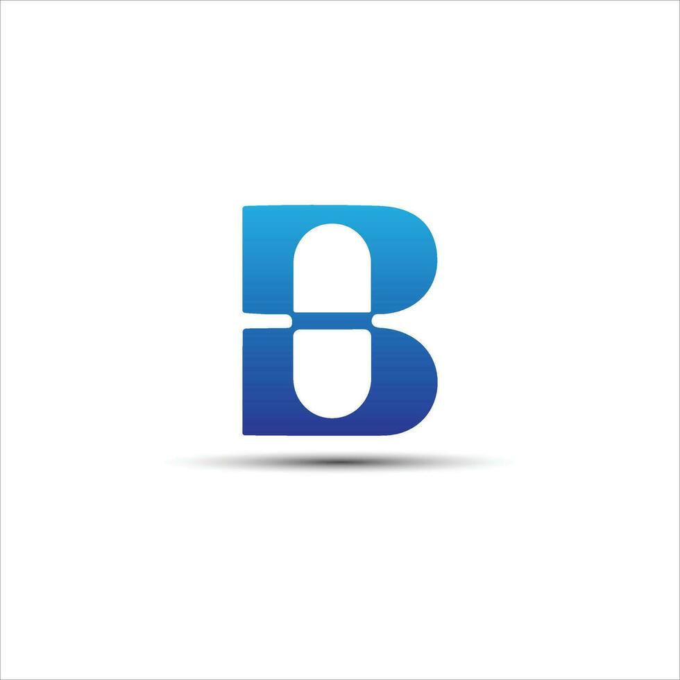 b buchstaben logo design vektor