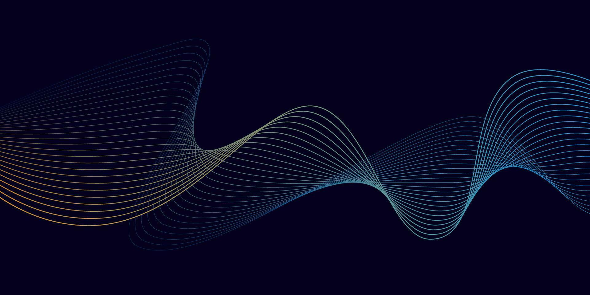modern fließend Welle Muster Streifen Hintergrund vektor