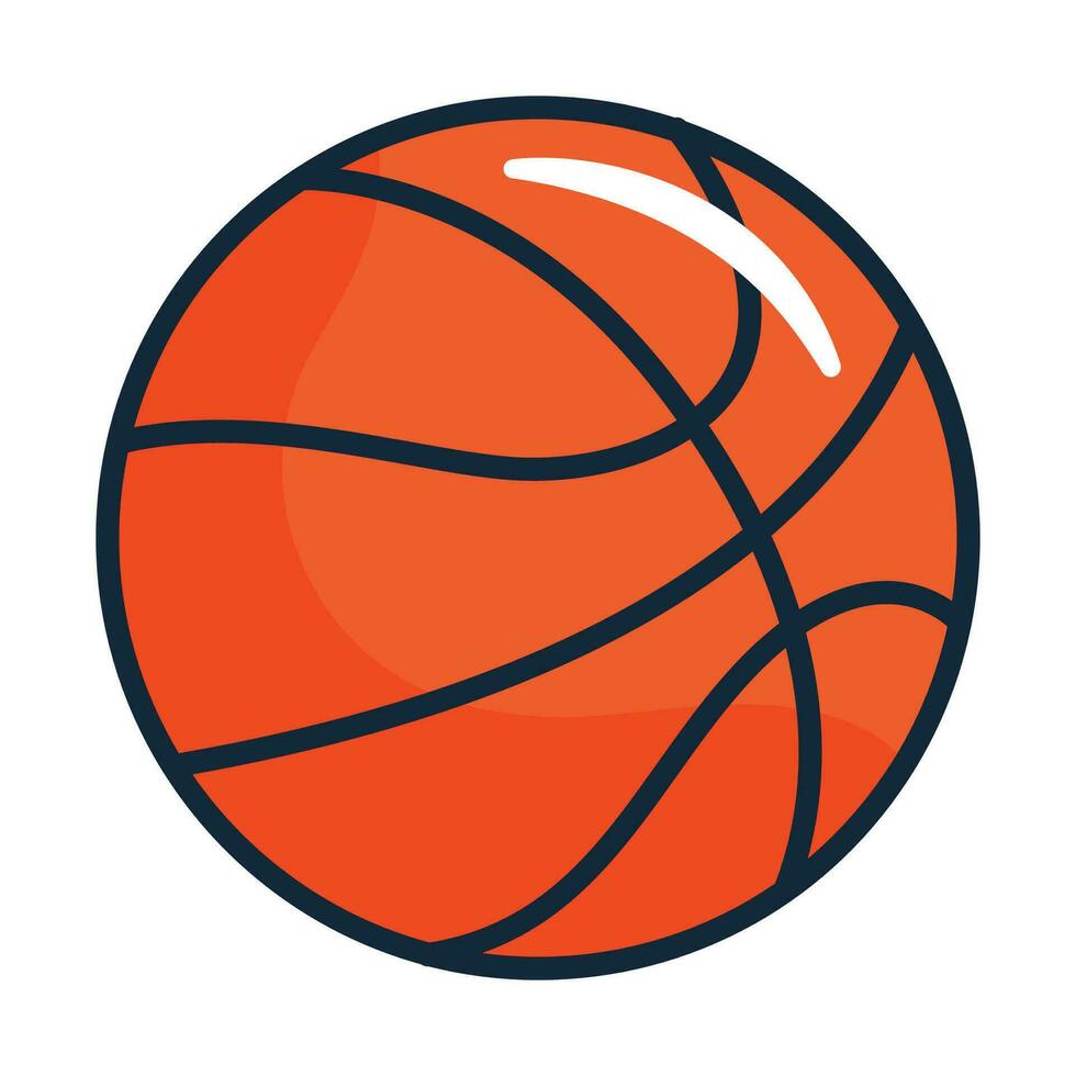 vektor basketboll logotyp orange boll på vit