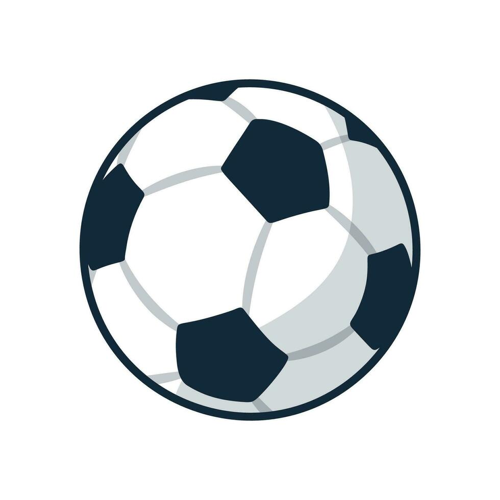 Vektor Fußball Ball Hintergrund im eben Stil