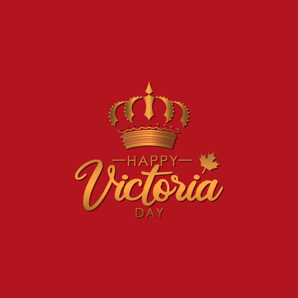 Happy Vectoria Day Banner-Design vektor