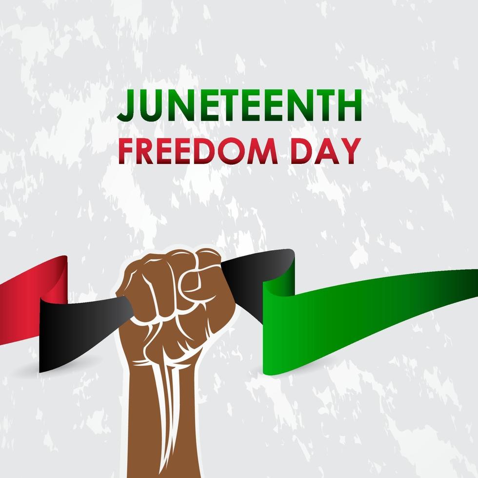 Juniteenth Freedom Day Design Hintergrund vektor