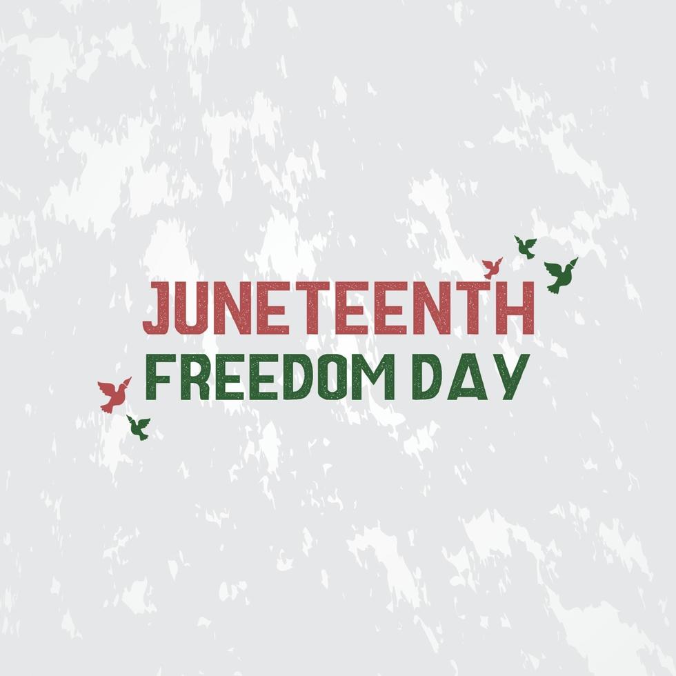 Juniteenth Freedom Day Design Hintergrund vektor