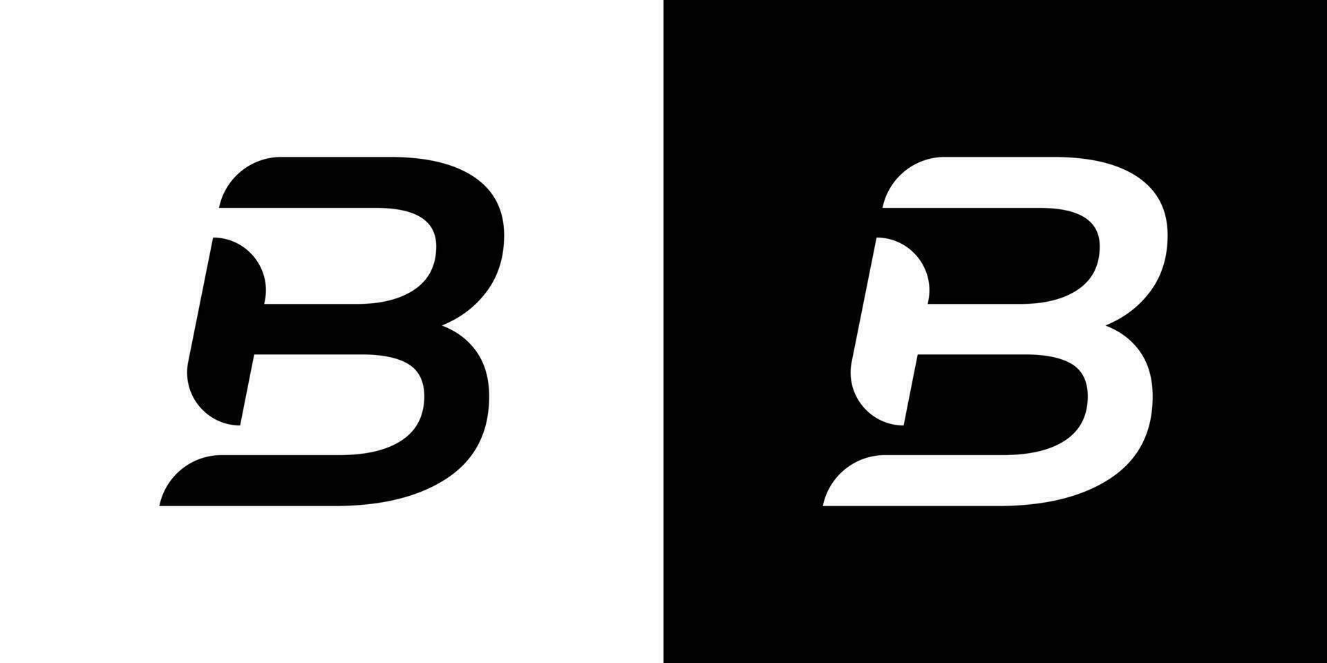 Brief b Monogramm Vektor Logo Design