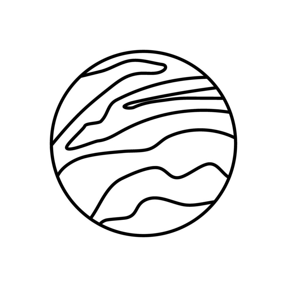 planet ikon vektor. astronomi illustration tecken. Plats symbol. vetenskap logotyp. vektor