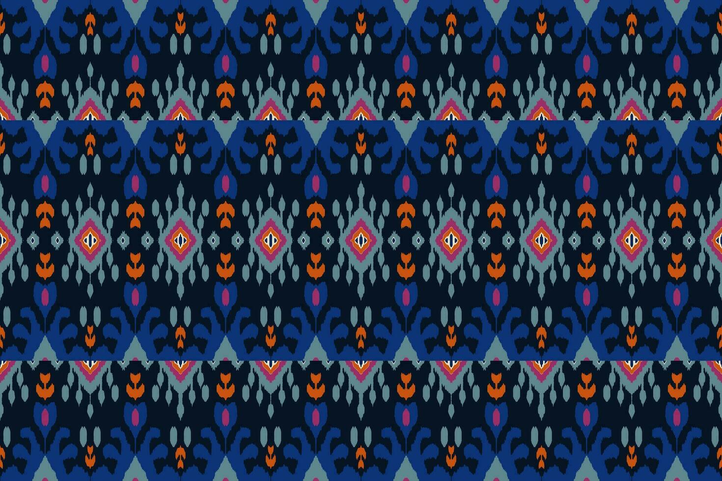 ikat stam- indisk sömlös mönster. etnisk aztec tyg matta mandala prydnad inföding boho sparre textil.geometrisk afrikansk amerikan orientalisk traditionell vektor illustrationer. broderi stil.