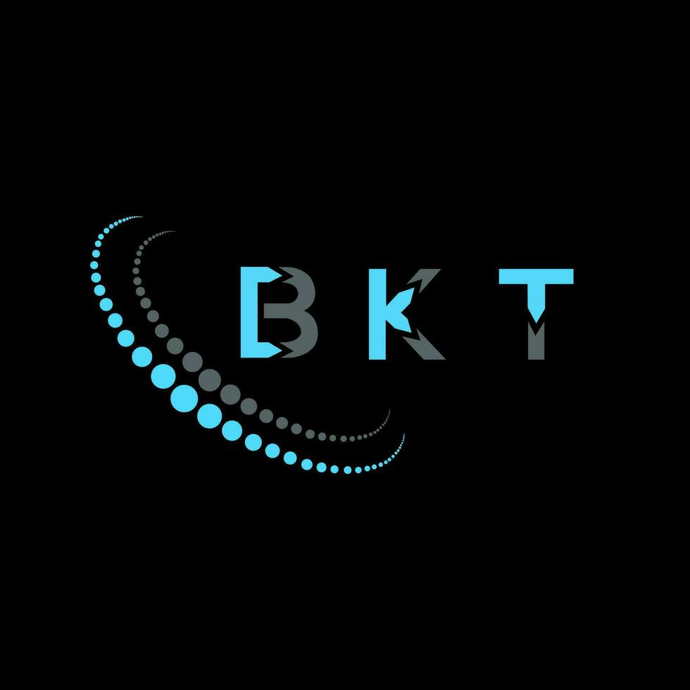 bkt brev logotyp kreativ design. bkt unik design. vektor