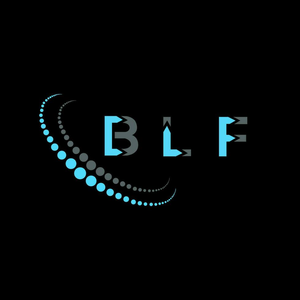 blf brev logotyp kreativ design. blf unik design. vektor