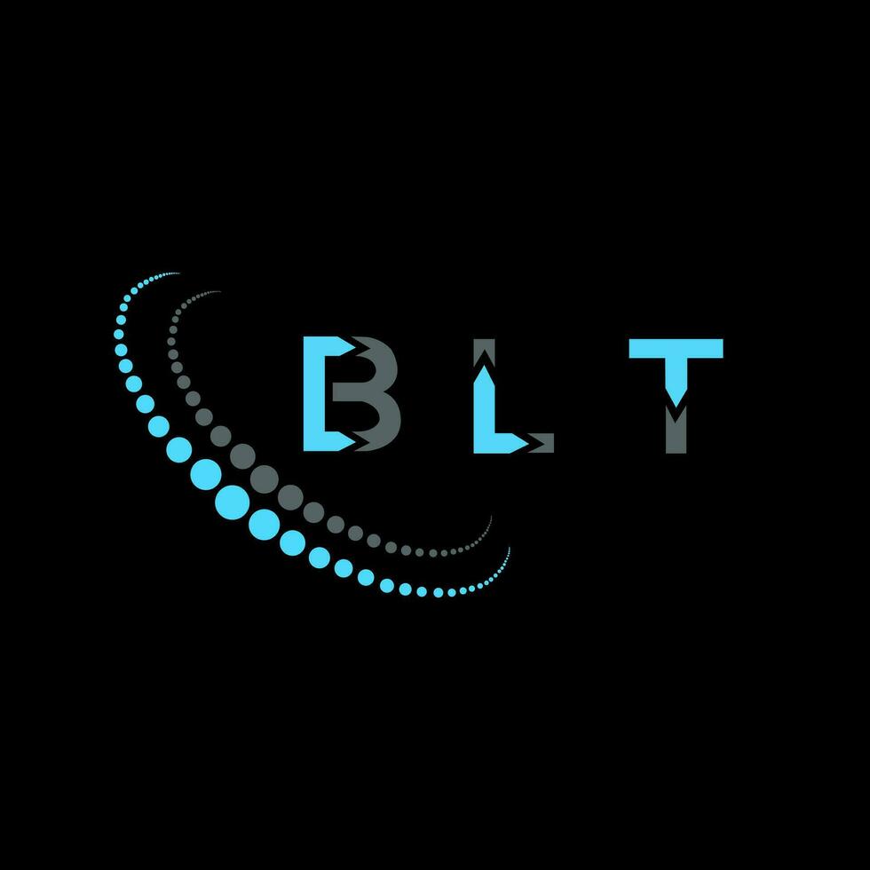 blt Brief Logo kreativ Design. blt einzigartig Design. vektor