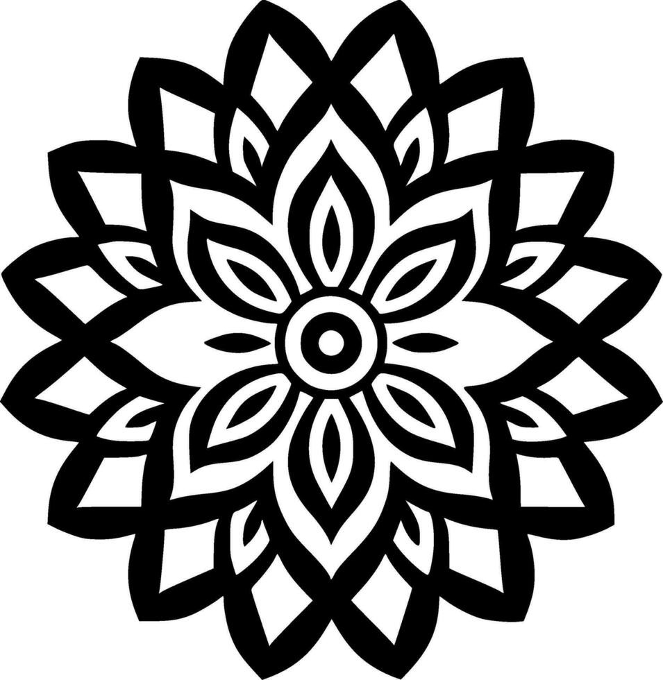 Mandala - - hoch Qualität Vektor Logo - - Vektor Illustration Ideal zum T-Shirt Grafik