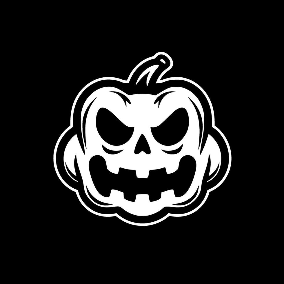 Halloween - - minimalistisch und eben Logo - - Vektor Illustration