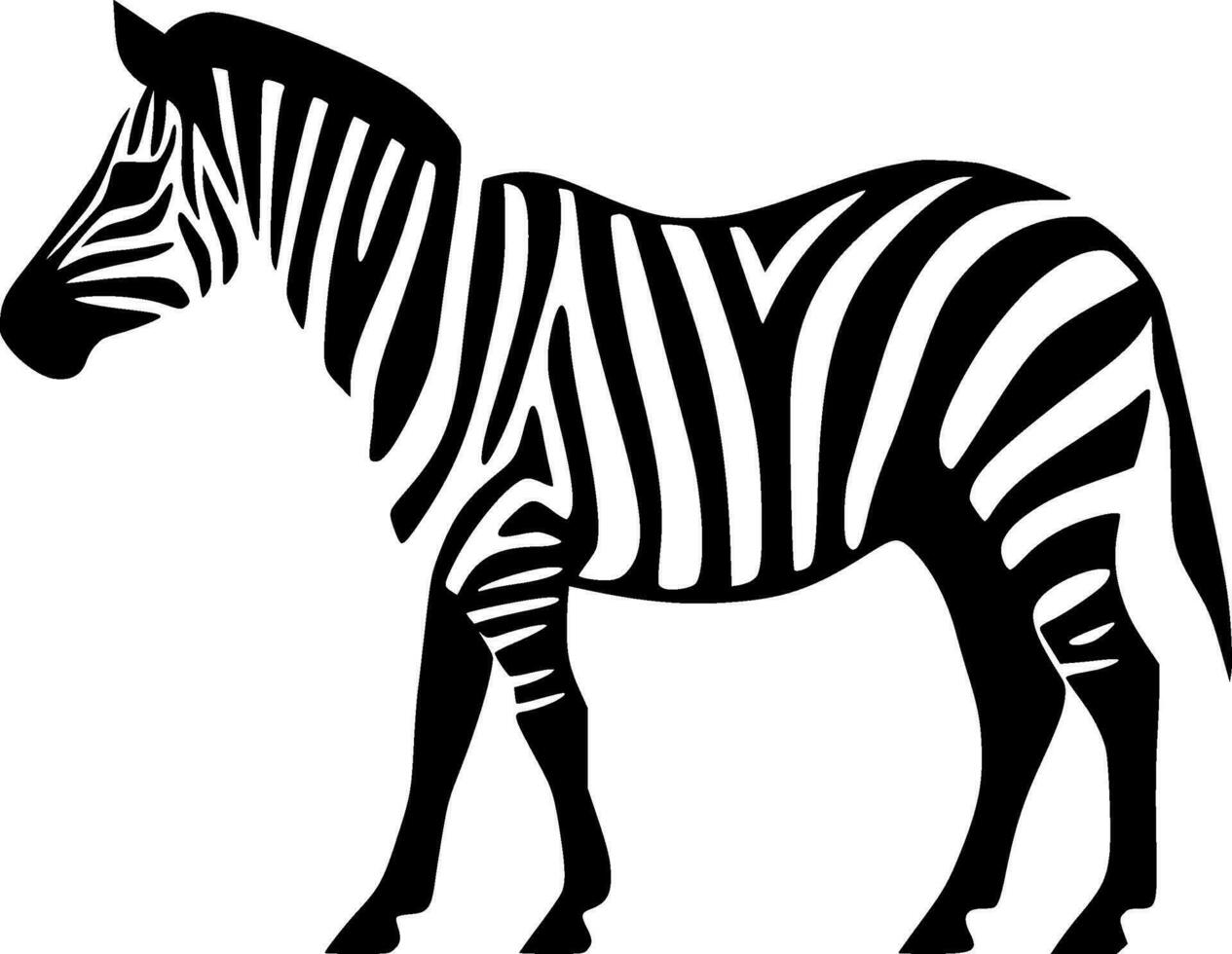 Zebra - - hoch Qualität Vektor Logo - - Vektor Illustration Ideal zum T-Shirt Grafik