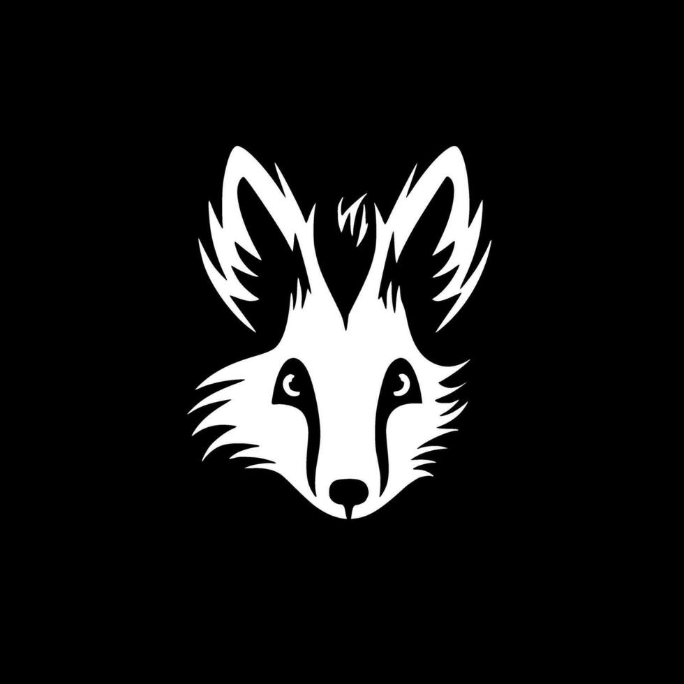 Skunk - - minimalistisch und eben Logo - - Vektor Illustration