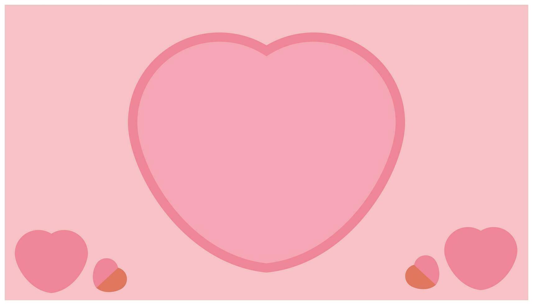 rosa bakgrund med hjärta mönster. valentine design full av kärlek för hälsning kort mönster, affischer, banderoller. design element av tillgivenhet och kärlek vektor