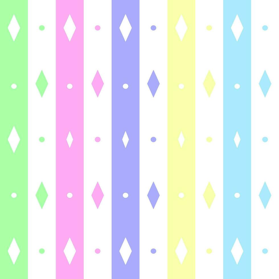 Pastell- Regenbogen Polka Punkt Kreis nahtlos kariert Muster Design zum Verpackung Papier, Picknick Matte, Tischdecke, Stoff Hintergrund, Schal. vektor