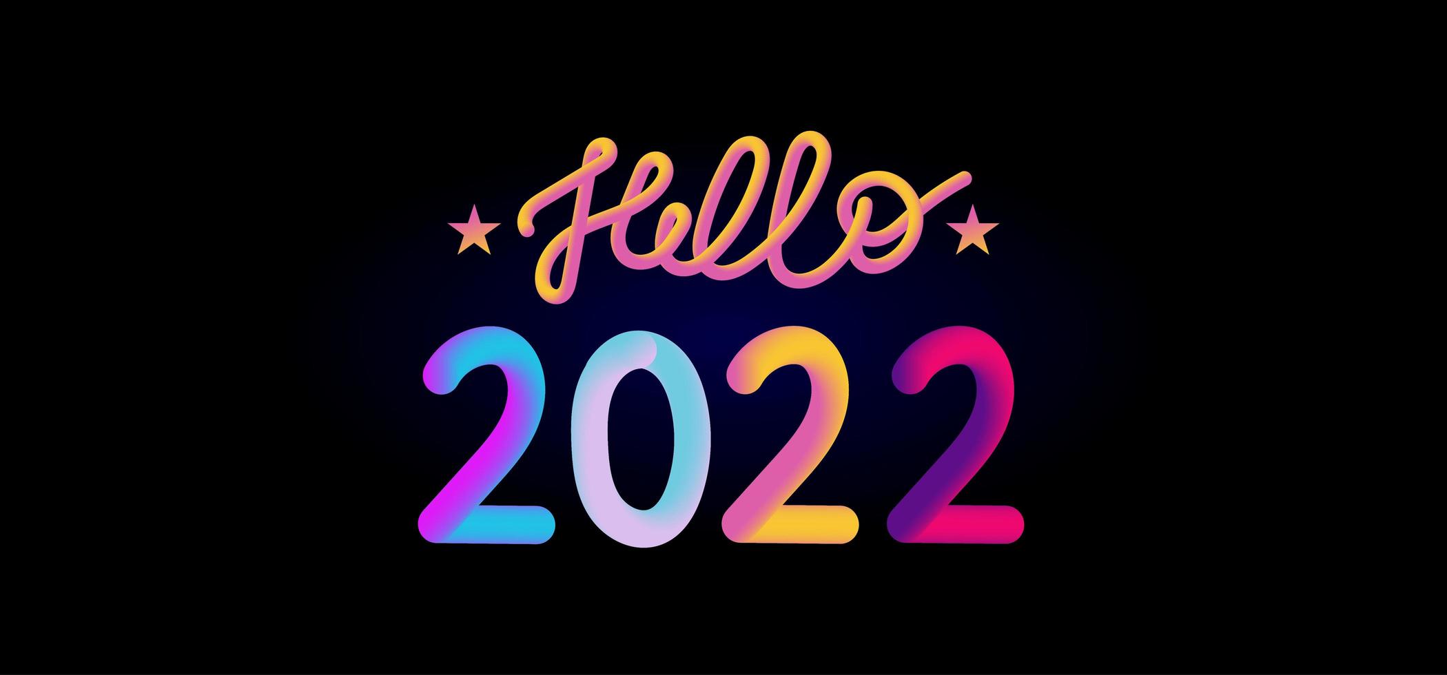 Frohes neues Jahr 2021 2022 vektor