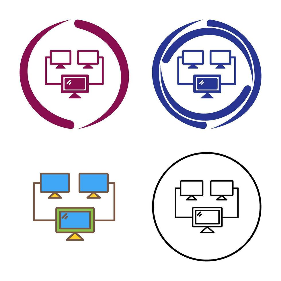 Vektorsymbol für verbundene Systeme vektor
