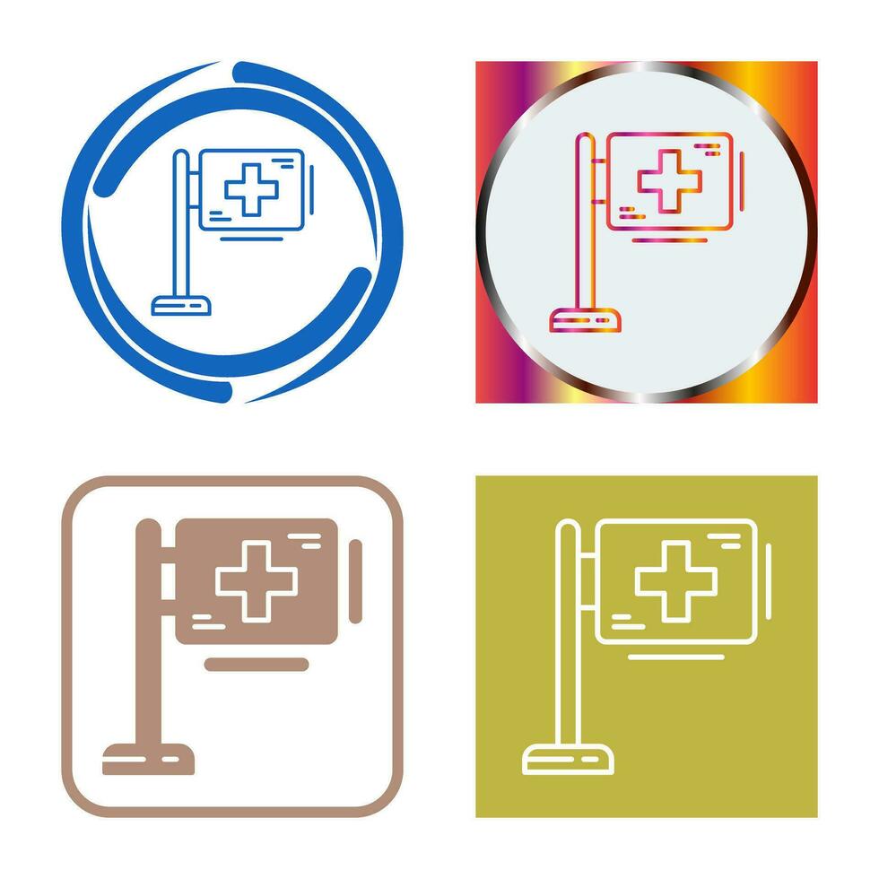 sjukhus tecken vektor ikon