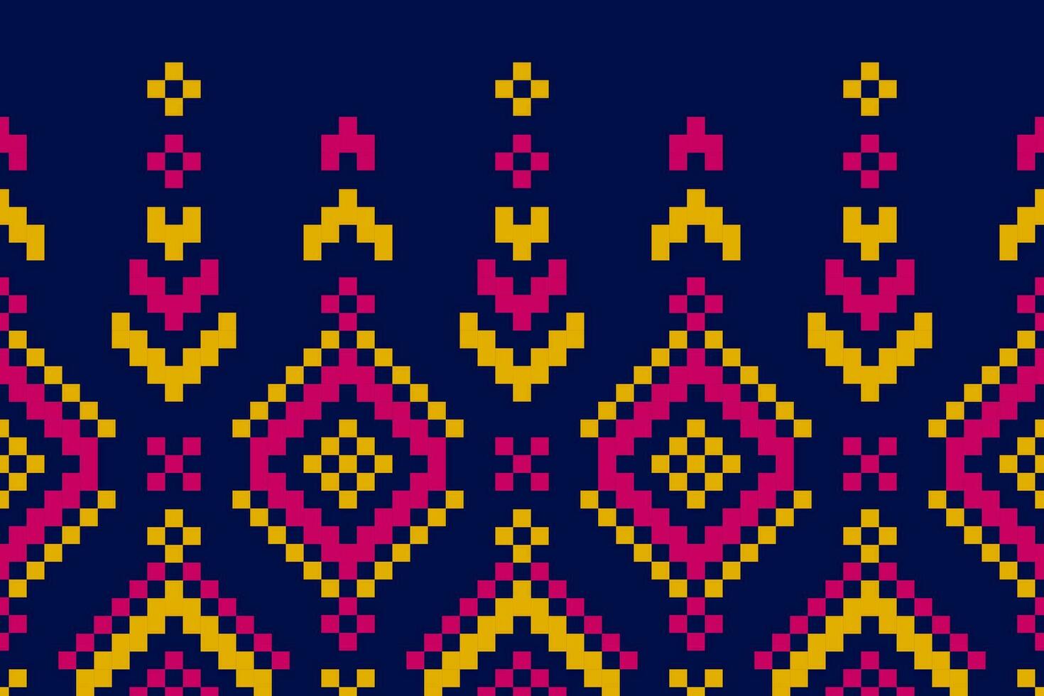 etnisk aztec mönster konst. geometrisk sömlös mönster i stam, folk broderi, och mexikansk stil. vektor