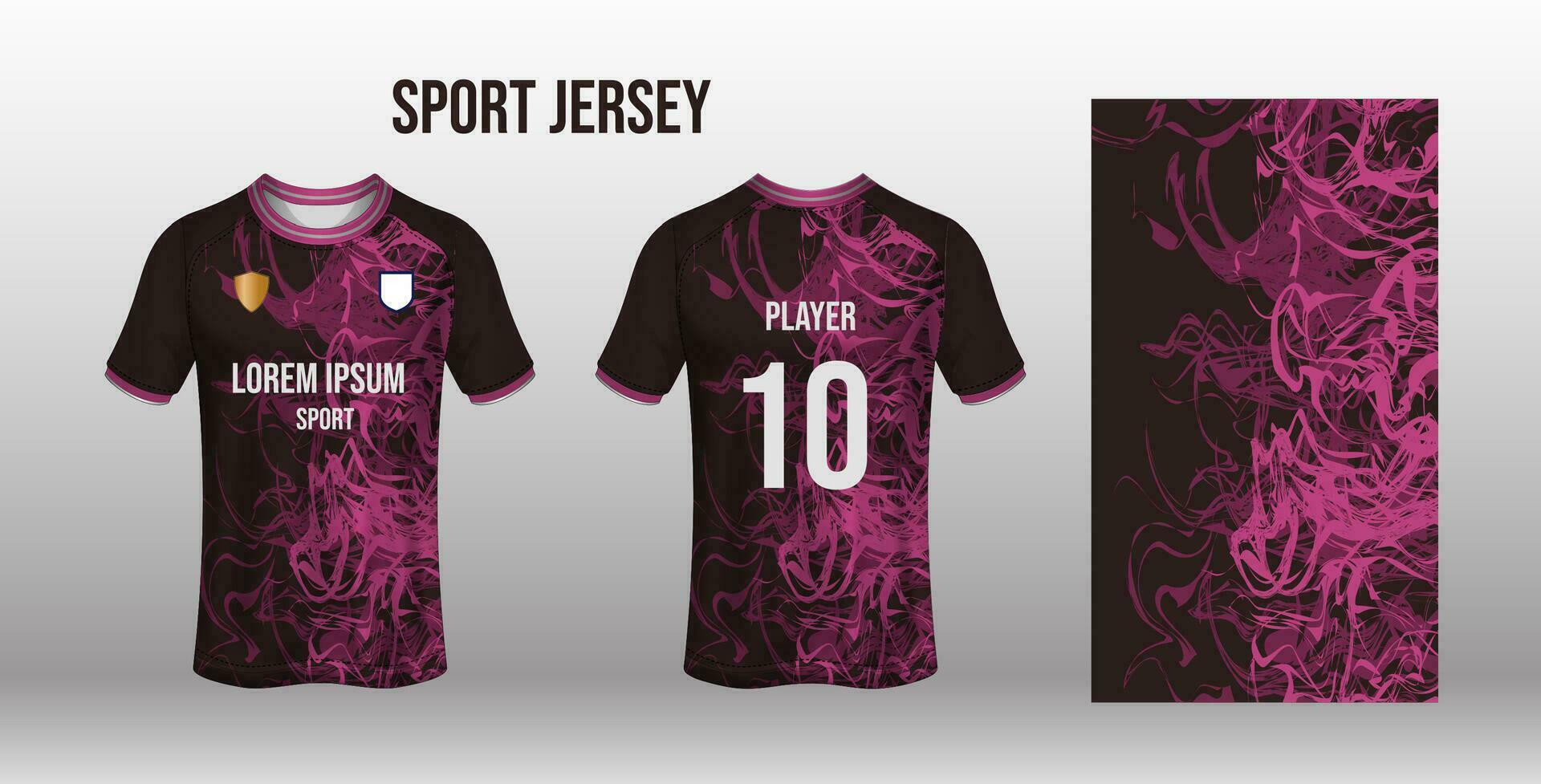 sport jersey design tyg textil- för sublimering vektor