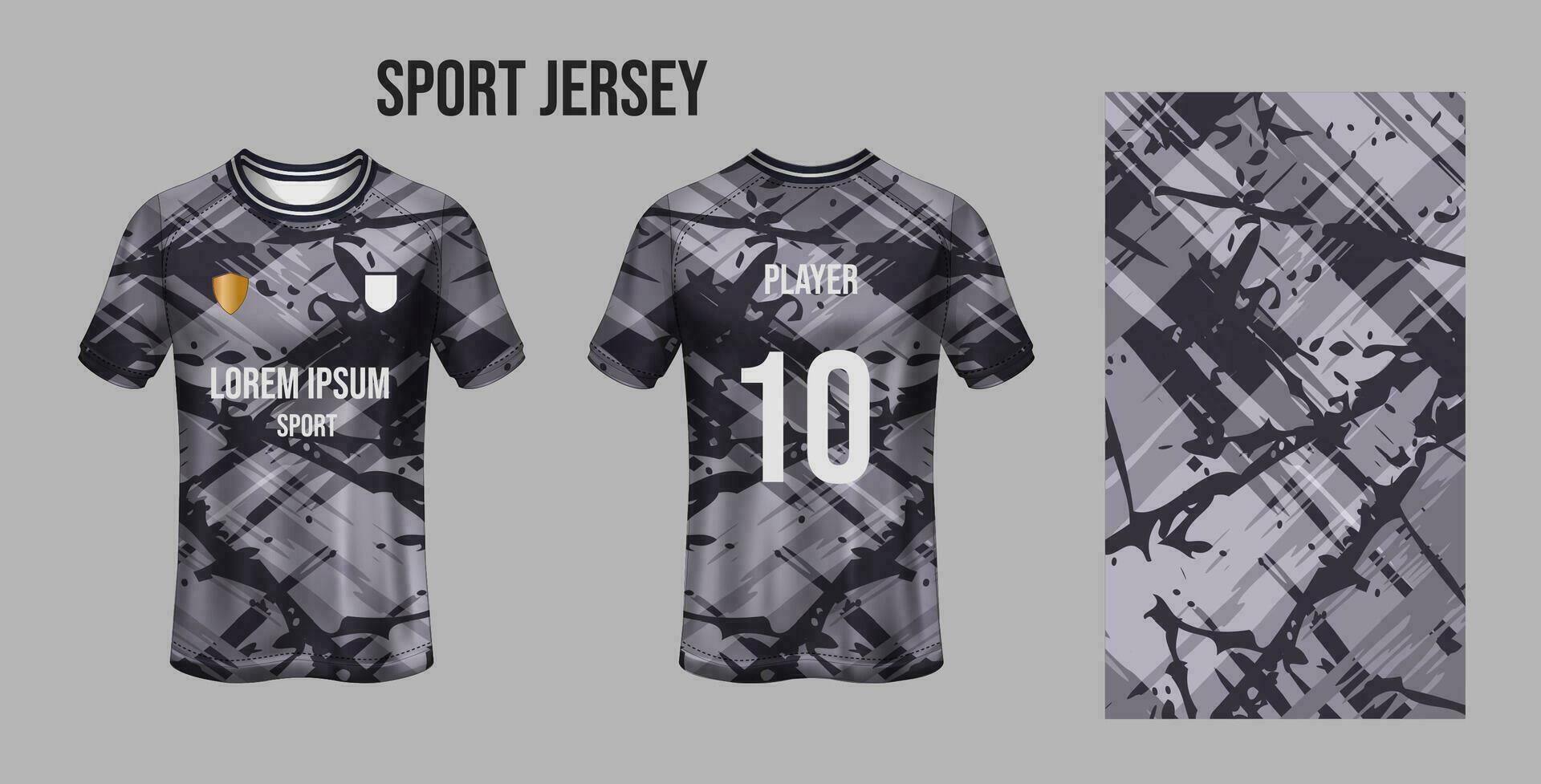 Sport Jersey Design Stoff Textil- zum Sublimation vektor