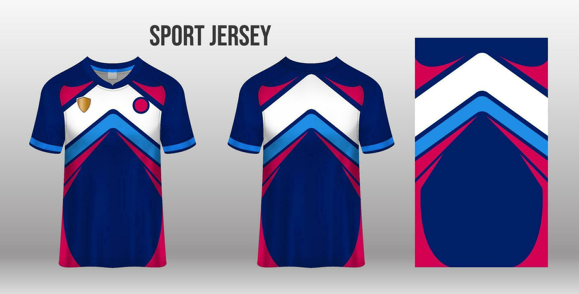 sport jersey design tyg textil- mall vektor