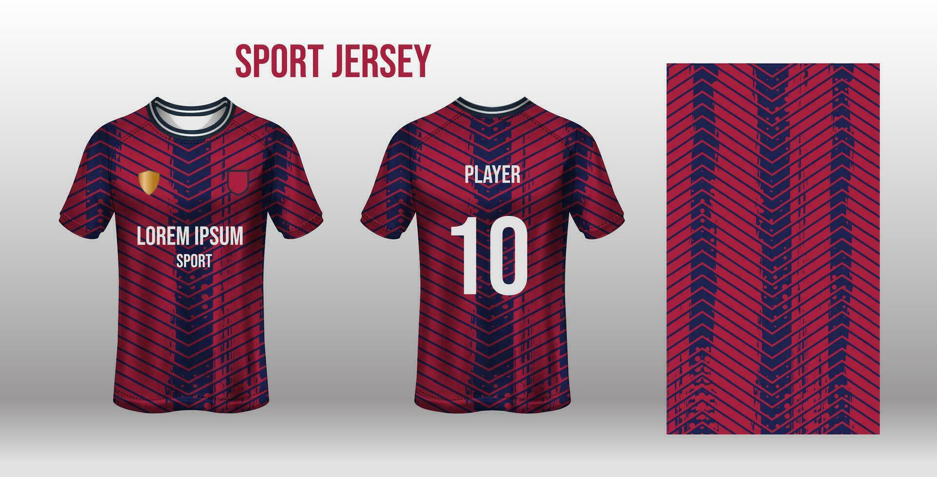 Sport Jersey Design Stoff Textil- zum Sublimation vektor