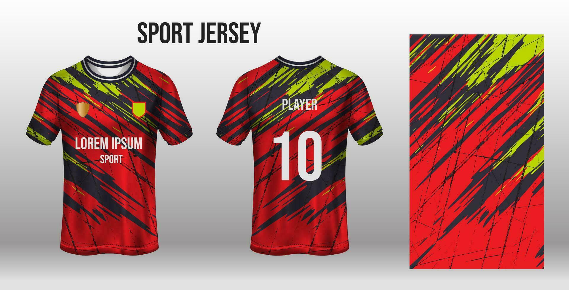 Sport Jersey Design Stoff Textil- zum Sublimation vektor