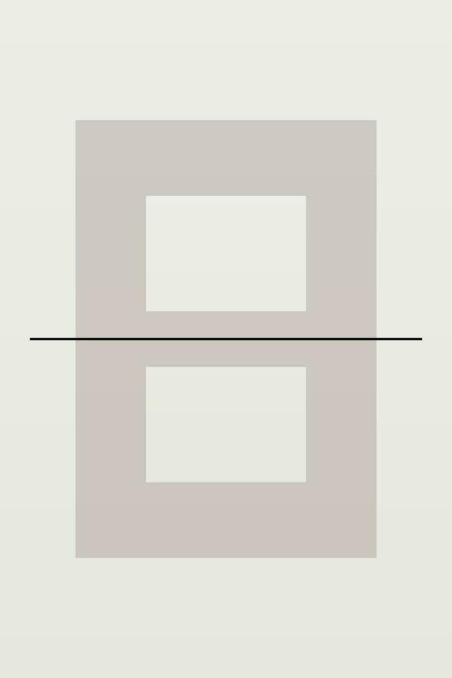 minimalistisk modern japandi neutral scandinavian vägg konst vektor