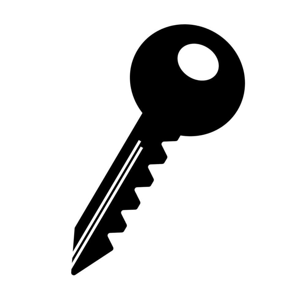 Eingang Schlüssel Symbol. Wohn Taste. Vektor. vektor