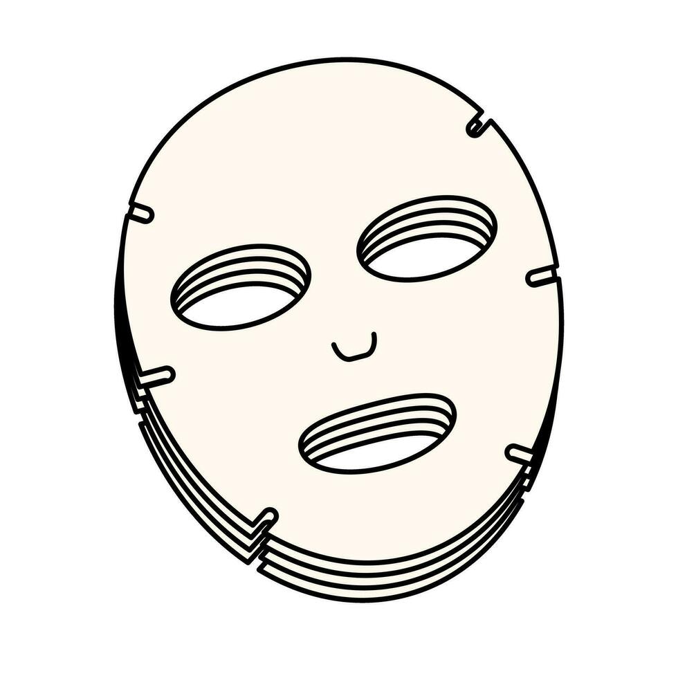 ansiktsbehandling mask ikon. ansikte hud vård. vektor. vektor