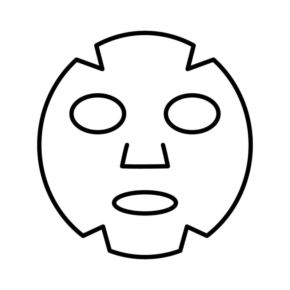 einfach Gesichts- Maske Symbol. Schönheit Maske. Vektor. vektor