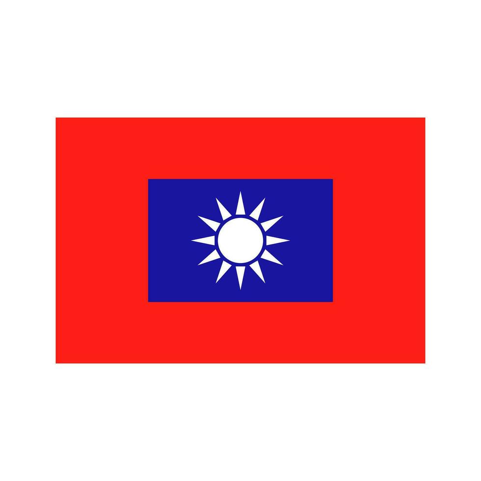 Republik von China Heer Flagge. Vektor. vektor
