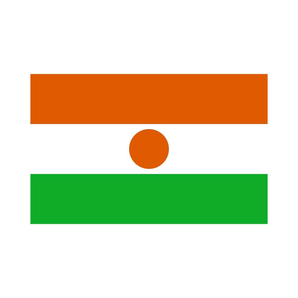 Niger Flagge. Flagge von Niger. Vektor. vektor