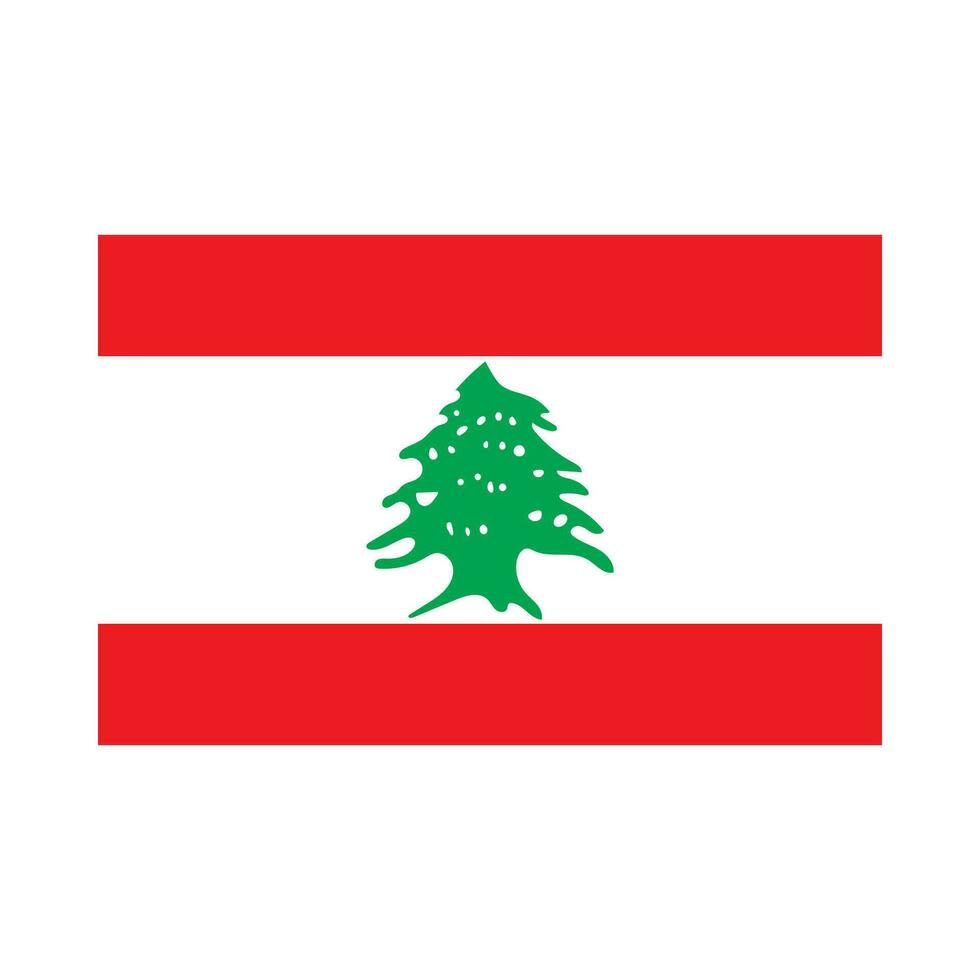 libanon flagga. lebanese flagga. vektor. vektor