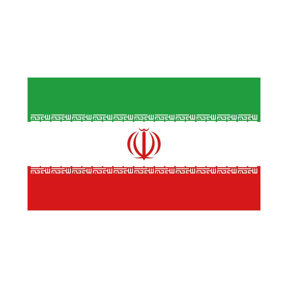 iranian flagga. iran flagga. vektor. vektor