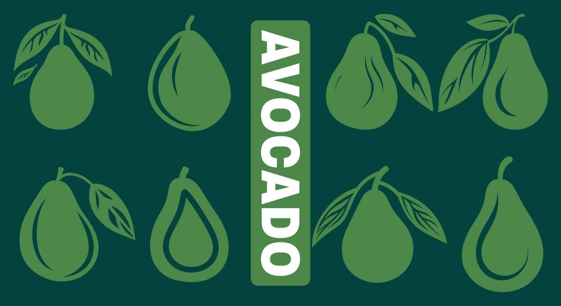 hälsosam fantasier uttrycksfull avokado illustration vektor
