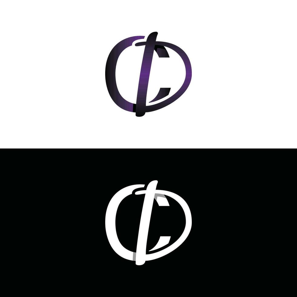 brev CD lyx modern monogram logotyp vektor design, logotyp första vektor mark element grafisk illustration design mall