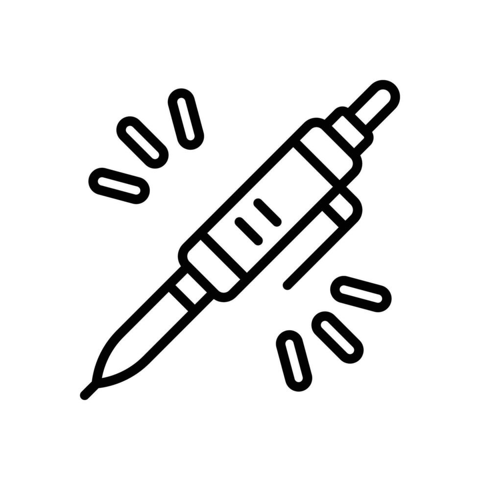 Stift Linie Symbol. Vektor Symbol zum Ihre Webseite, Handy, Mobiltelefon, Präsentation, und Logo Design.