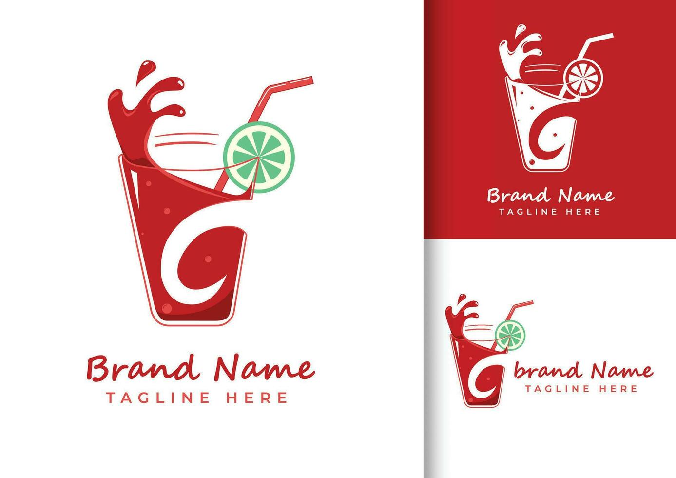 Brief c frisch Saft Logo Design Vorlage vektor