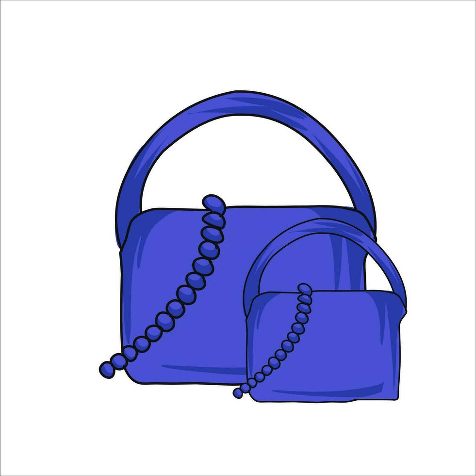 handla väska platt illustration design. blå, orange, röd, gul väska paket isolerat på vit bakgrund. handväska. 3d handla väska ikon. vektor väska. handla design tillgångar